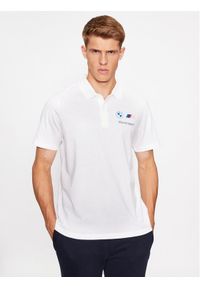 Puma Polo Bmw Mms Ess 621312 Biały Regular Fit. Typ kołnierza: polo. Kolor: biały. Materiał: bawełna