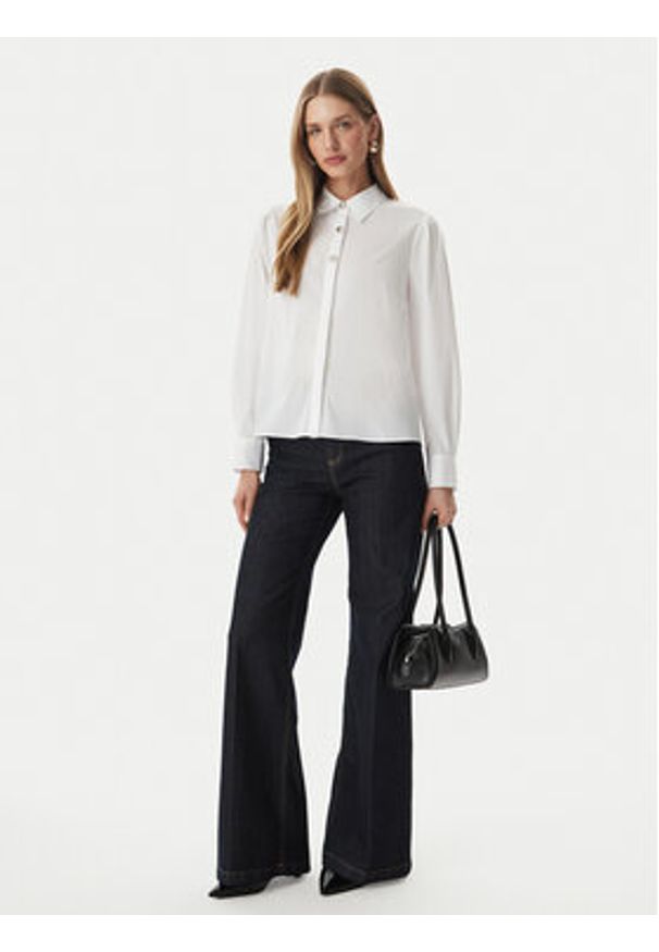 Morgan Koszula 261-COEUR Biały Regular Fit. Kolor: biały. Materiał: bawełna