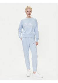 Emporio Armani Underwear Dres EW000500 AF10882 U9273 Błękitny Regular Fit. Kolor: niebieski. Materiał: bawełna