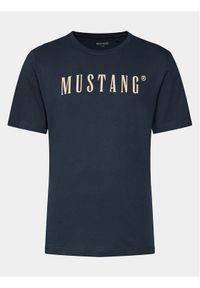 Mustang T-Shirt Austin 1014695 Granatowy Regular Fit. Kolor: niebieski. Materiał: bawełna