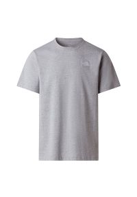 Koszulka męska The North Face Evolution Simple Dome 0A8CZ2CQO1 - szara. Kolor: szary. Materiał: bawełna, tkanina, poliester. Długość rękawa: krótki rękaw. Długość: krótkie #1
