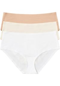 bonprix - Figi panty Feel Comfort bezszwowe (3 pary). Kolor: różowy. Materiał: materiał #1