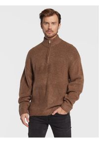 Redefined Rebel Sweter Casey 212058 Brązowy Regular Fit. Kolor: brązowy. Materiał: syntetyk #1