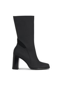Calvin Klein Jeans Botki Heel Zip Boot Lth Wn YW0YW01113 Czarny. Kolor: czarny. Materiał: skóra #1