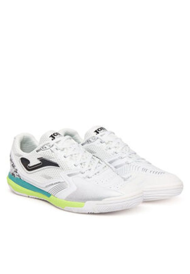 Joma Buty do piłki nożnej Liga 5 2502 LIGS2502IN Biały. Kolor: biały. Materiał: skóra