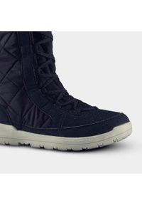 quechua - Buty turystyczne śniegowce damskie Quechua SH500 Warm wodoodporne. Kolor: niebieski. Materiał: materiał. Sezon: zima. Styl: sportowy