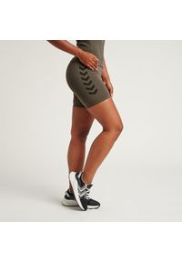 Damskie Spodenki treningowe kompresyjne Hummel hmlfirst. Kolor: szary, wielokolorowy, brązowy, zielony. Sport: fitness #1
