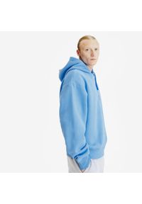 Decathlon - Bluza z kapturem męska Elementals. Typ kołnierza: kaptur. Kolor: niebieski. Materiał: poliester, elastan, tkanina, prążkowany, bawełna, materiał #2