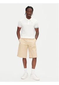 Tommy Jeans Polo Flag Cuff DM0DM21306 Écru Slim Fit. Typ kołnierza: polo. Materiał: bawełna #2