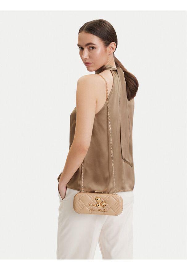 Love Moschino - LOVE MOSCHINO Torebka JC4270PP0OKH120C Beżowy. Kolor: beżowy. Materiał: skórzane
