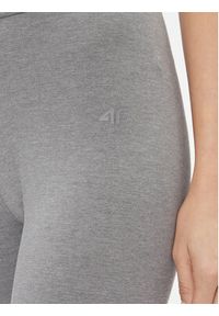4f - 4F Legginsy 4FAW23TTIGF108 Szary Regular Fit. Kolor: szary. Materiał: bawełna #6