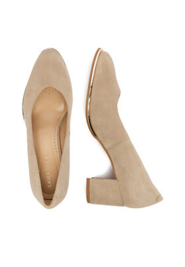 Lasocki Czółenka CEO-WB-VELA-01 Beżowy. Kolor: beżowy. Materiał: skóra, zamsz