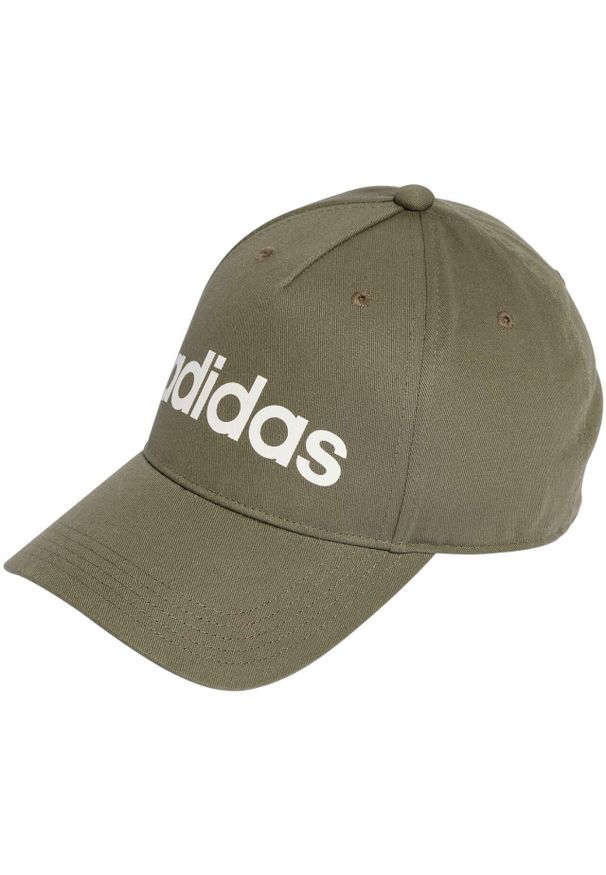 Adidas - Czapka z daszkiem adidas Daily Cap. Kolor: zielony. Materiał: materiał. Styl: sportowy, klasyczny