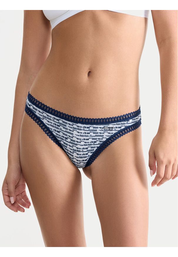 Sloggi Komplet stringów Go Crush 10219704 Niebieski. Kolor: niebieski. Materiał: bawełna