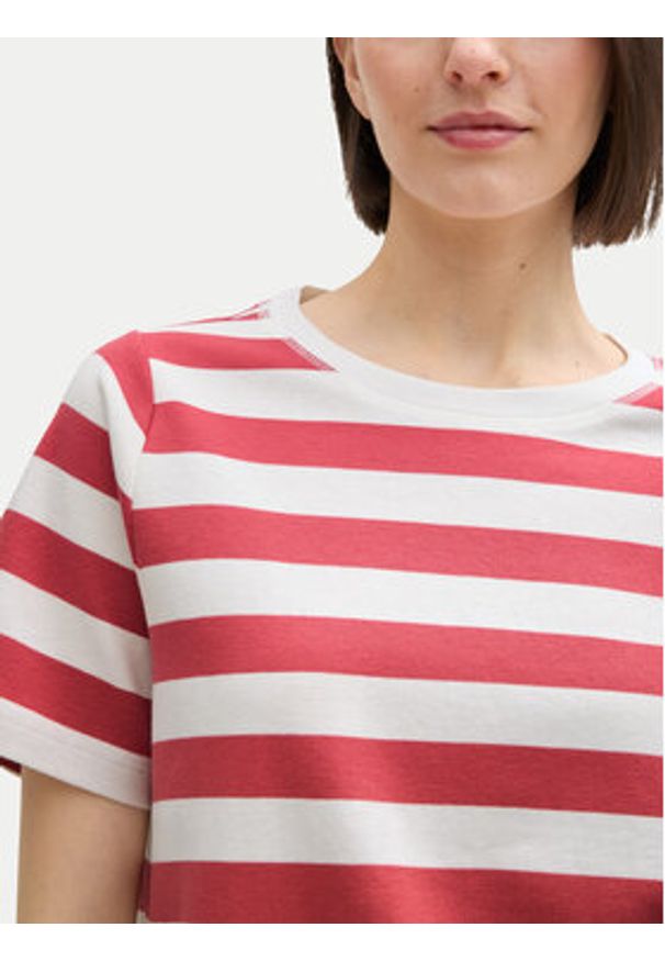 Tom Tailor Bluzka 1045964 Czerwony Regular Fit. Kolor: czerwony. Materiał: bawełna