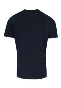 Kings - T-shirt Męski, Granatowy 100% BAWEŁNA, U-neck, z Kieszonką, Męski, Krótki Rękaw -KINGS. Okazja: na co dzień. Kolor: niebieski. Materiał: bawełna. Długość rękawa: krótki rękaw. Długość: krótkie. Styl: casual #2