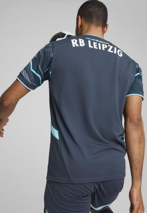 Puma - Trzecia koszulka RB Leipzig 2024/25. Kolor: niebieski. Materiał: jersey