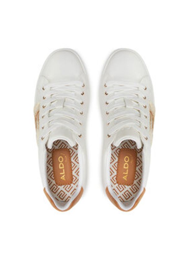 Aldo Sneakersy 13801073 Biały. Kolor: biały. Materiał: skóra