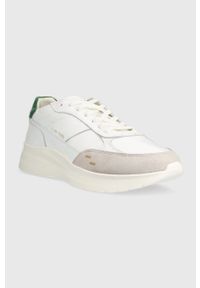 Filling Pieces sneakersy skórzane Jet Runner kolor biały 17127361901. Nosek buta: okrągły. Zapięcie: sznurówki. Kolor: biały. Materiał: skóra #2