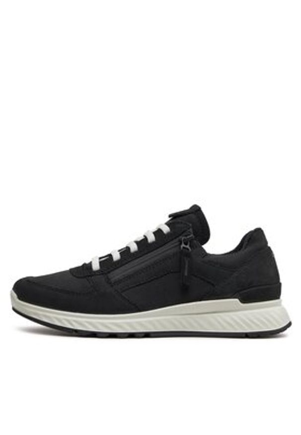 ecco - ECCO Sneakersy Exostride W Low Zip 83540351052 Czarny. Kolor: czarny. Materiał: materiał