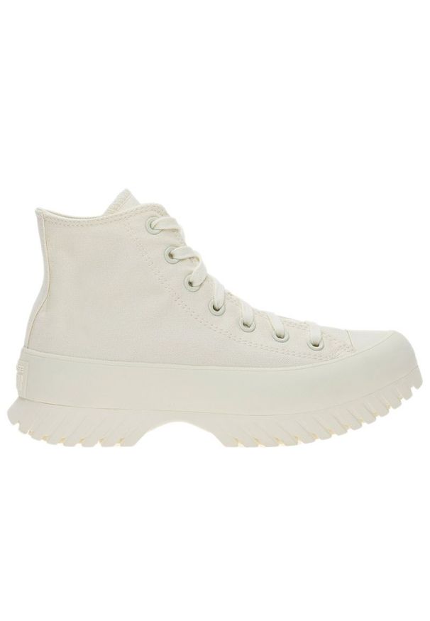 Buty Converse Chuck Taylor All Star Lugged 2.0 Platform Seasonal Color A03557C - białe. Kolor: biały. Materiał: guma. Szerokość cholewki: normalna. Wzór: jodełka. Obcas: na platformie. Model: Converse All Star