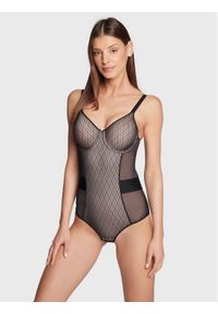 Chantelle Body Smooth Lines C11N70 Czarny. Kolor: czarny. Materiał: syntetyk