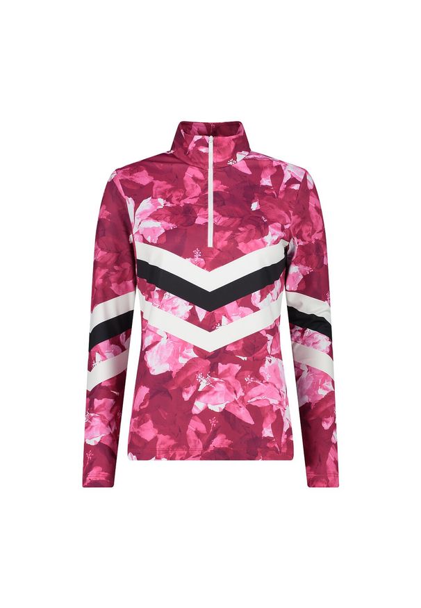 Golf damska turystyczne CMP 34L4216. Typ kołnierza: golf. Kolor: czerwony, wielokolorowy, biały. Styl: sportowy. Sport: golf