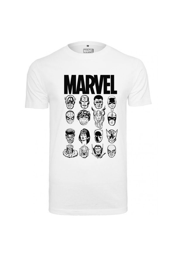Urban Classics - Koszulka Urban Classic marvel crew. Kolor: biały. Wzór: motyw z bajki