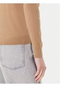 BOSS Sweter Ferpina 50544987 Beżowy Slim Fit. Kolor: beżowy. Materiał: wełna #3