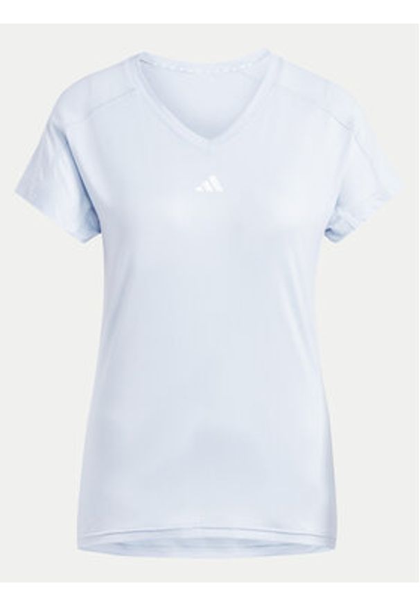 Adidas - adidas Koszulka techniczna Train Essentials IS3965 Niebieski Slim Fit. Kolor: niebieski. Materiał: syntetyk