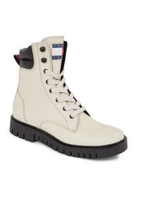 Tommy Jeans Botki Tjw Lace Up Boot EN0EN02314 Beżowy. Kolor: beżowy. Materiał: skóra #5