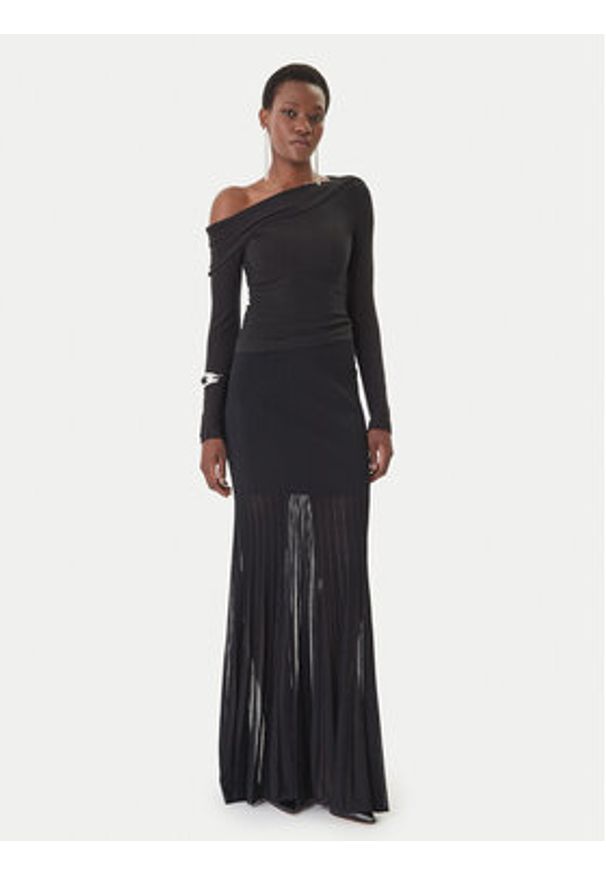 MICHAEL Michael Kors Spódnica maxi MS670LHBFD Czarny Slim Fit. Kolor: czarny. Materiał: syntetyk, wiskoza