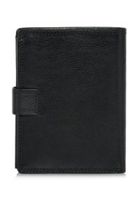 Ochnik - Skórzany zapinany czarny portfel męski. Kolor: czarny. Materiał: skóra #4