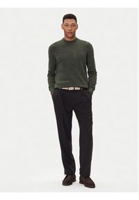 Barbour Sweter Essential Tisbury MKN0844GN79 Zielony Regular Fit. Kolor: zielony. Materiał: wełna