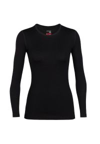 Koszulka Icebreaker Merino 260 Tech Long Sleeve Crewe Thermal Top 1043870011 - czarna. Kolor: czarny. Materiał: materiał, wełna. Długość rękawa: długi rękaw. Długość: długie #1