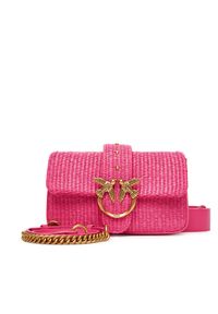 Pinko - PINKO Torebka Love One Mini Slouchy Fl PE 25 PLTT 104340 A2CF Różowy. Kolor: różowy