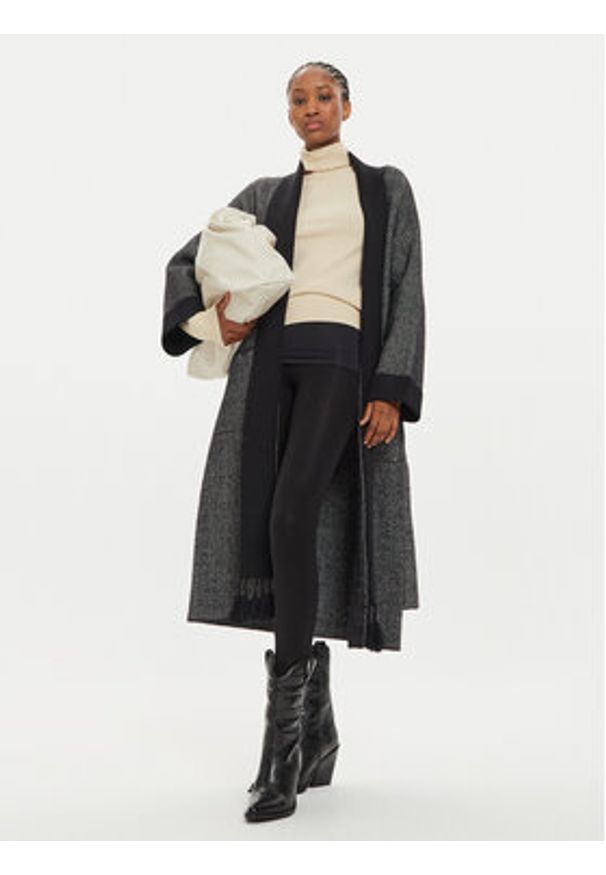 ViCOLO Płaszcz przejściowy 22007S Czarny Regular Fit. Kolor: czarny. Materiał: syntetyk