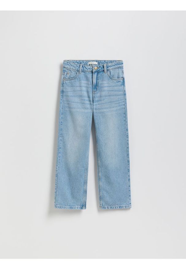 Reserved - Jeansy straight fit - niebieski. Kolor: niebieski