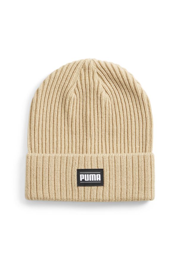 Czapka Puma Ribbed Classic Cuff Beanie. Kolor: beżowy. Materiał: prążkowany. Sezon: zima. Styl: klasyczny, sportowy