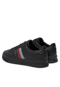 TOMMY HILFIGER - Tommy Hilfiger Sneakersy Supercup Lth Seasonal FM0FM05129 Czarny. Kolor: czarny. Materiał: skóra #4