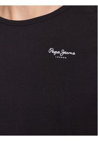 Pepe Jeans Komplet t-shirtów Pepe Tshirt 2P PMU10976 Czarny Regular Fit. Kolor: czarny. Materiał: bawełna