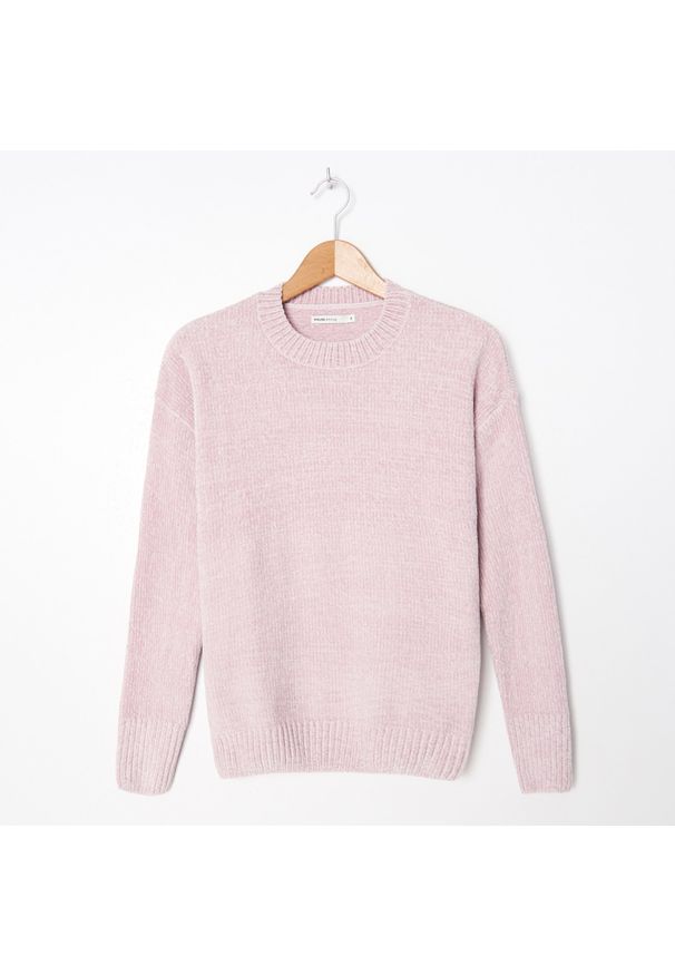 House - Sweter z szenili - Różowy. Kolor: różowy