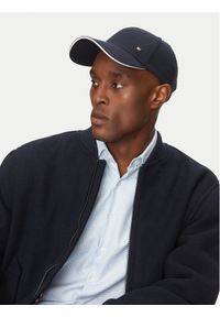 TOMMY HILFIGER - Tommy Hilfiger Czapka z daszkiem Corp Flannel AM0AM13164 Granatowy. Kolor: niebieski. Materiał: materiał, bawełna