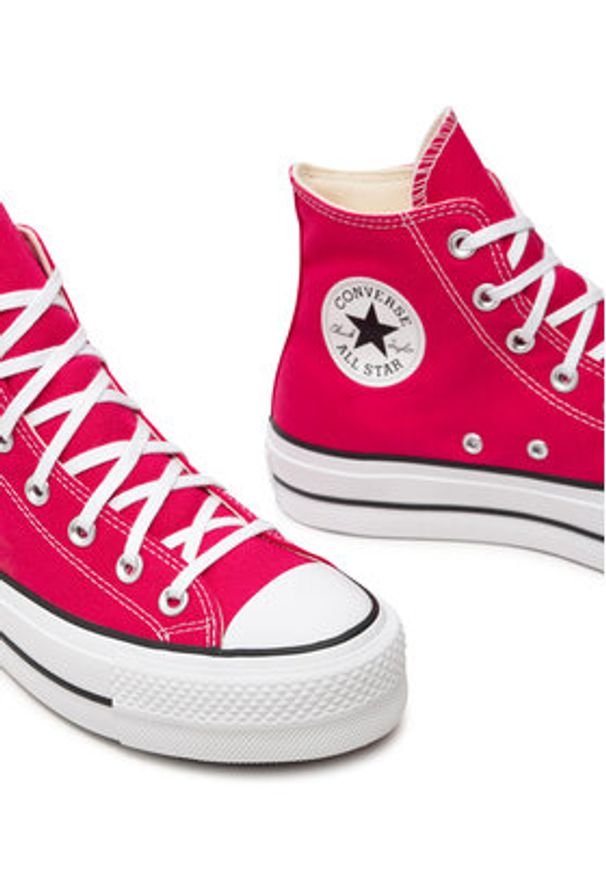 Converse Trampki Chuck Taylor All Star Lift Platform Hi A08288C Różowy. Kolor: różowy. Materiał: materiał. Obcas: na platformie
