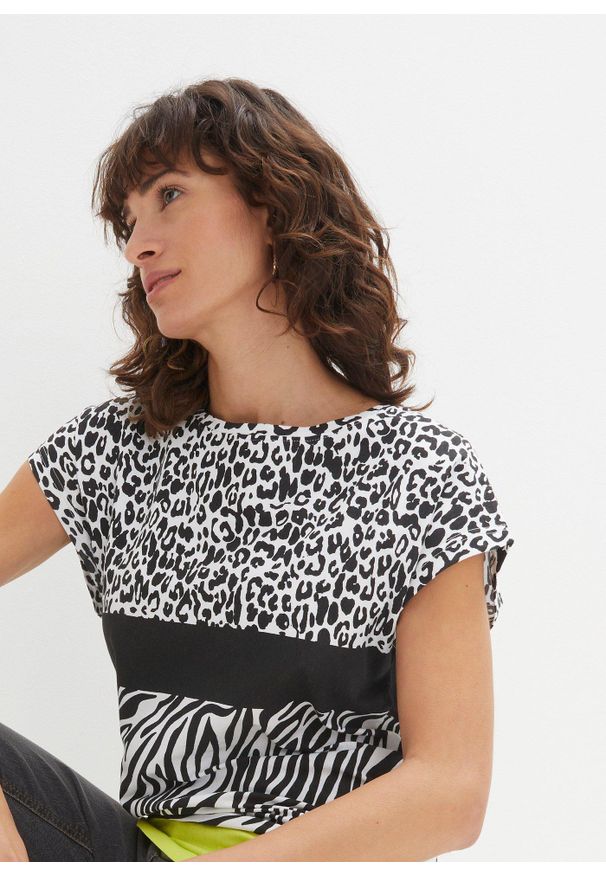 bonprix - Shirt z miękkiego materiału z wiskozą. Kolor: czarny. Materiał: materiał, wiskoza