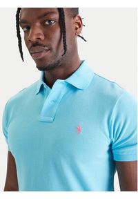 Polo Ralph Lauren Polo Core Replen 710795080 Niebieski Slim Fit. Typ kołnierza: polo. Kolor: niebieski. Materiał: bawełna #4