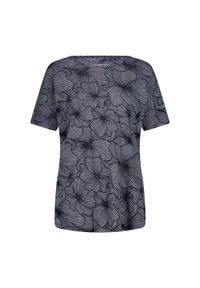 Damska koszulka w kwiaty CMP. Kolor: niebieski. Wzór: kwiaty #1