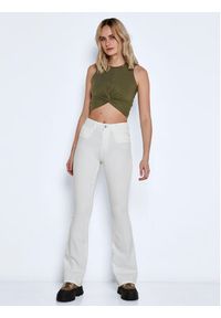 Noisy may - Noisy May Jeansy Sallie 27019305 Biały Slim Fit. Kolor: biały #3