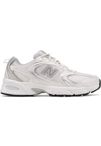 Buty unisex New Balance MR530EMA – białe. Okazja: na co dzień. Kolor: biały. Materiał: skóra, syntetyk, materiał. Szerokość cholewki: normalna. Sezon: lato #1
