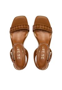Guess Sandały FLJNE2 LEA03 Brązowy jasny. Kolor: brązowy. Materiał: skóra #2